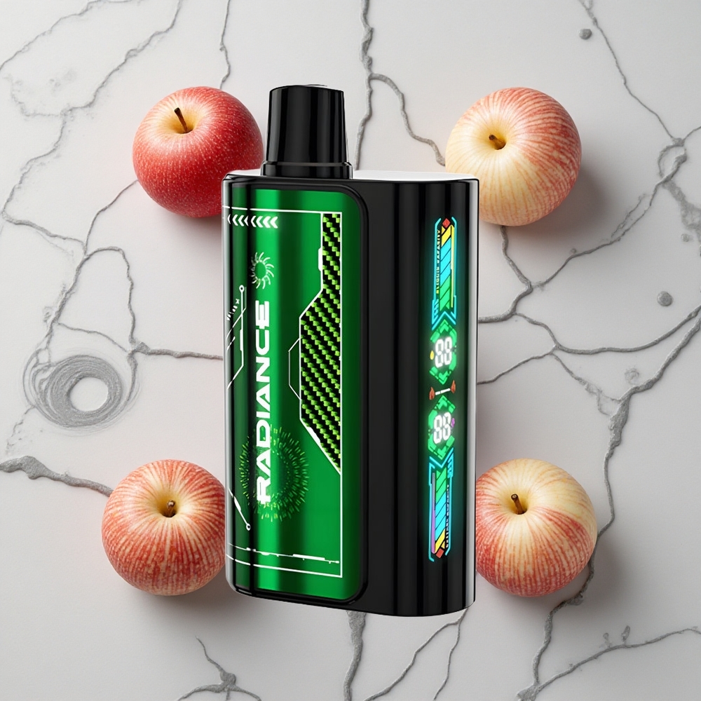 Dubbel Appel JNR Radiance 31000 Puffs Wegwerp Vape Met Dual Mesh Coil & 950 mAh Oplaadbare Batterij wholesale Netherlands