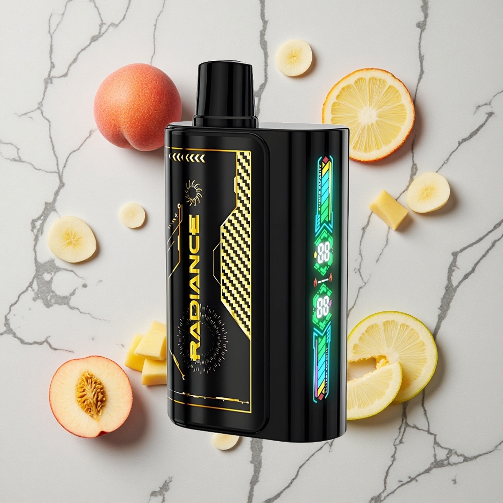 Perzik Mango Ananas JNR Radiance 31000 Puffs Wegwerp Vape Met 28ml E-liquid En Type-C Opladen wholesale Netherlands
