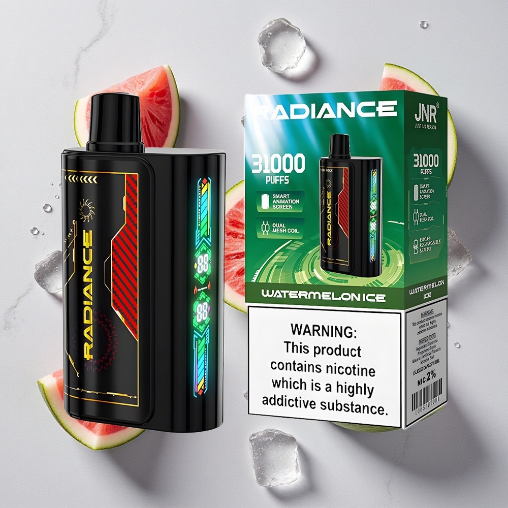 Watermeloen IJs JNR Radiance 31000 Puffs 28ml E-liquid Smart Animation Screen wholesale Netherlands