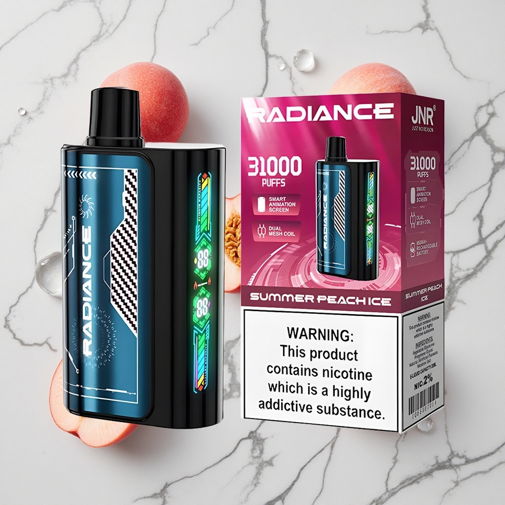 Zomerse Perzik IJs JNR Radiance 31000 Puffs Dual Mesh Coil wholesale Netherlands