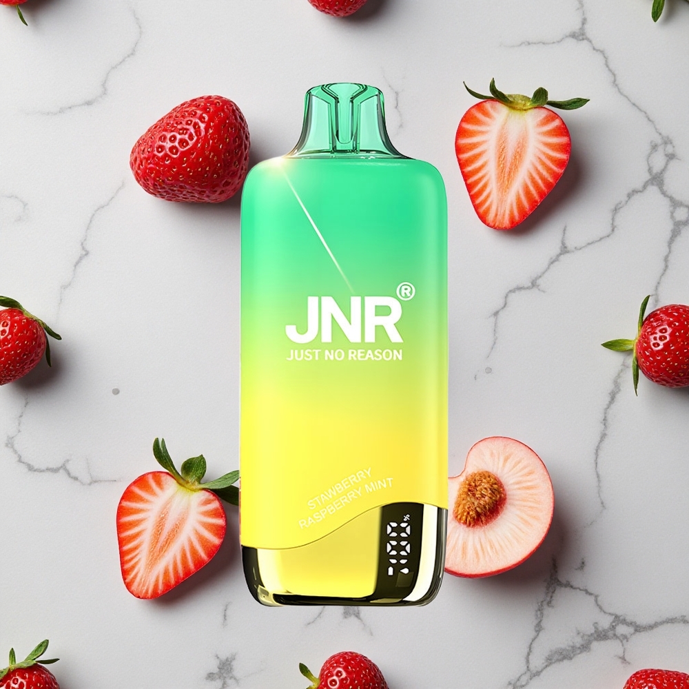 Aardbei Perzikmunt JNR Rainbow 10500 Puffs Wegwerp Vape 18ml Tank wholesale Netherlands