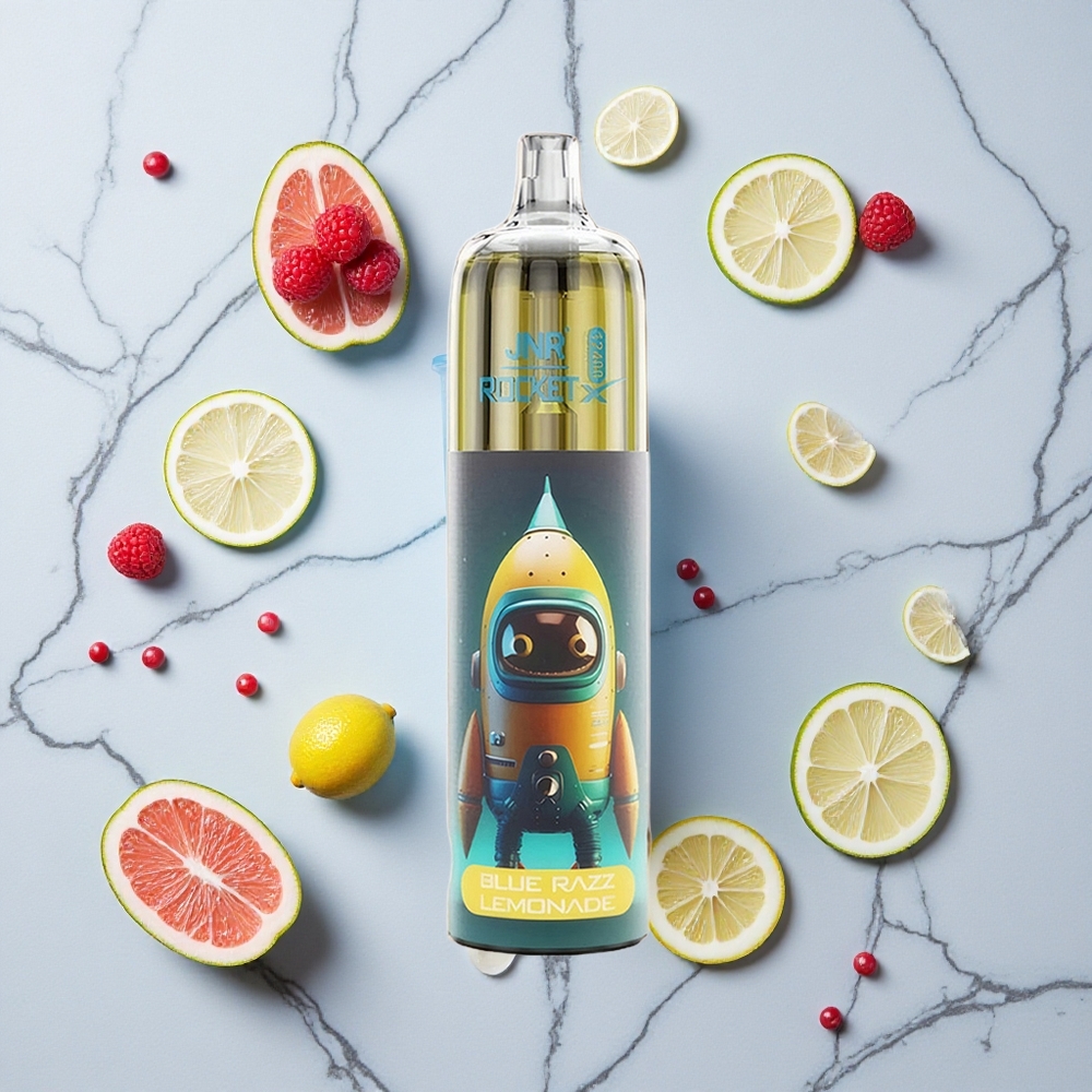 Blauwe Framboos Limonade JNR Rocket-X 12400 Puffs Verstelbare Luchtstroom RGB Verlichting wholesale Netherlands