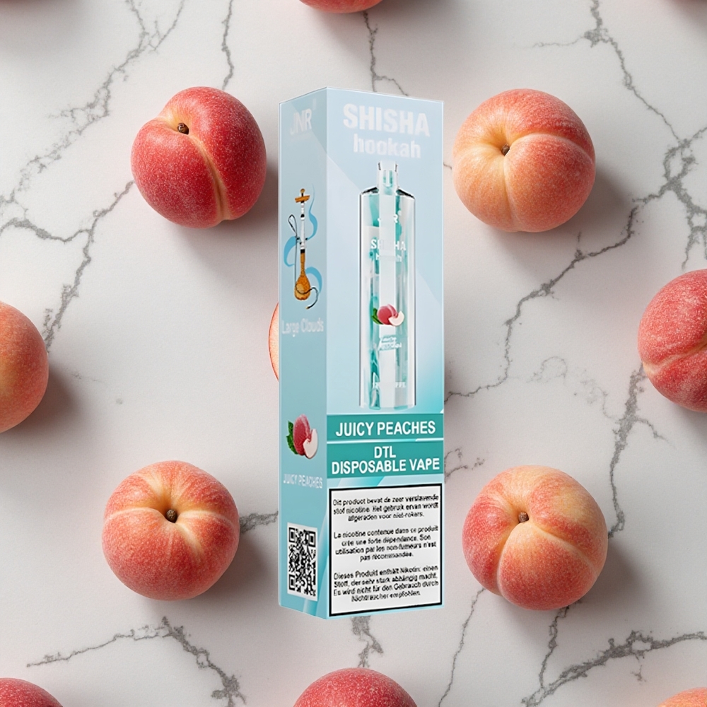 Juciy Peaches JNR Shisha Hookah 12000 Puffs 24ml E-liquid 750mAh Battery wholesale Netherlands