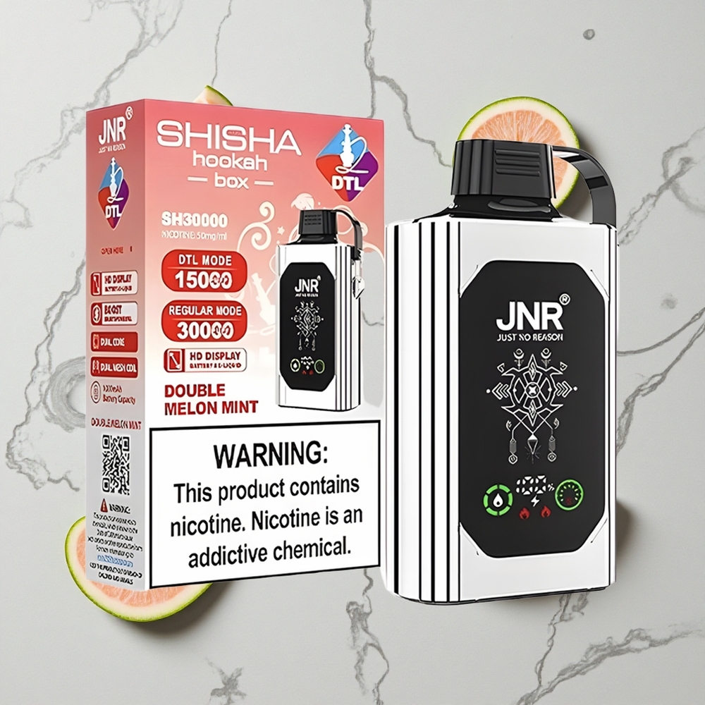 Dubbel Meloen Munt JNR Shisha Hookah Box 20500 Puffs HD Scherm Type-C Snel Opladen wholesale Netherlands