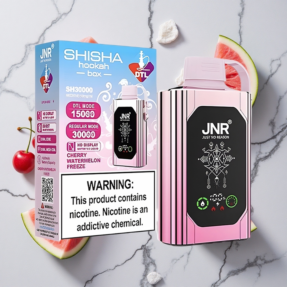 Kers Watermeloen Freeze JNR Shisha Hookah Box 20500 Puffs Dual Mesh Coil & Dual Core Type-C opladen wholesale Netherlands