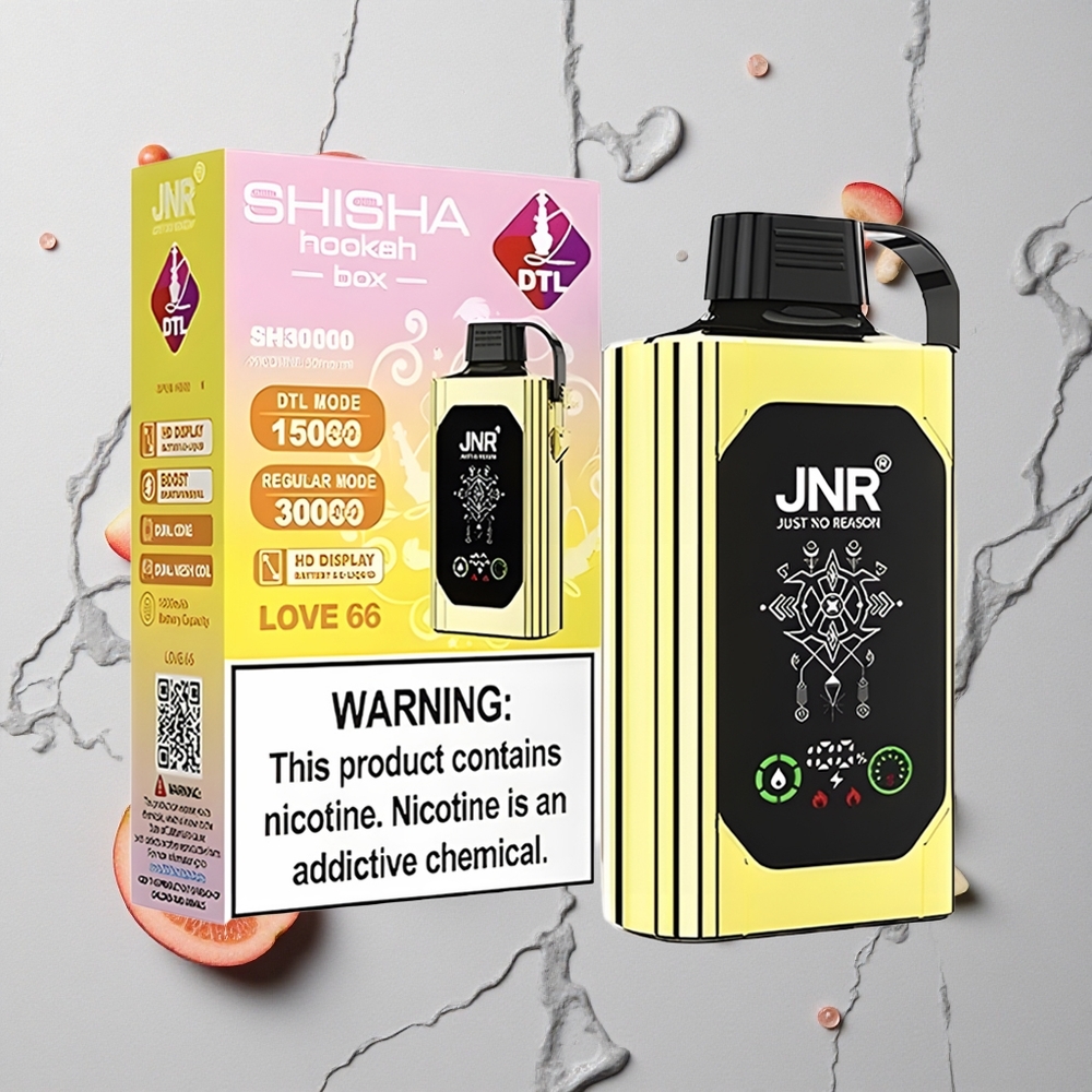 Liefde 66 JNR Shisha Hookah Box 20500 Puffs HD Display 25ml Dual Mesh Coil wholesale Netherlands
