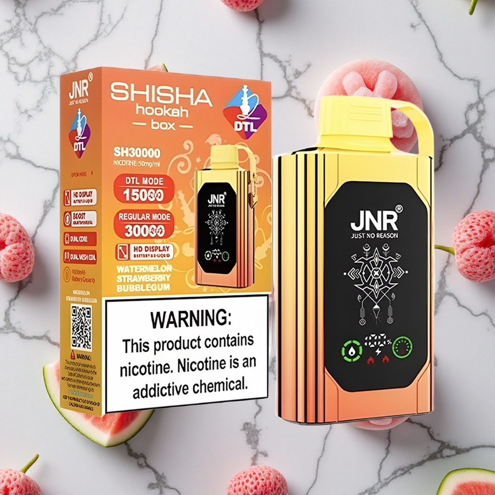 Watermeloen Aardbei Bubblegum JNR Shisha Hookah Box 20500 Puffs HD Display Type-C opladen wholesale Netherlands