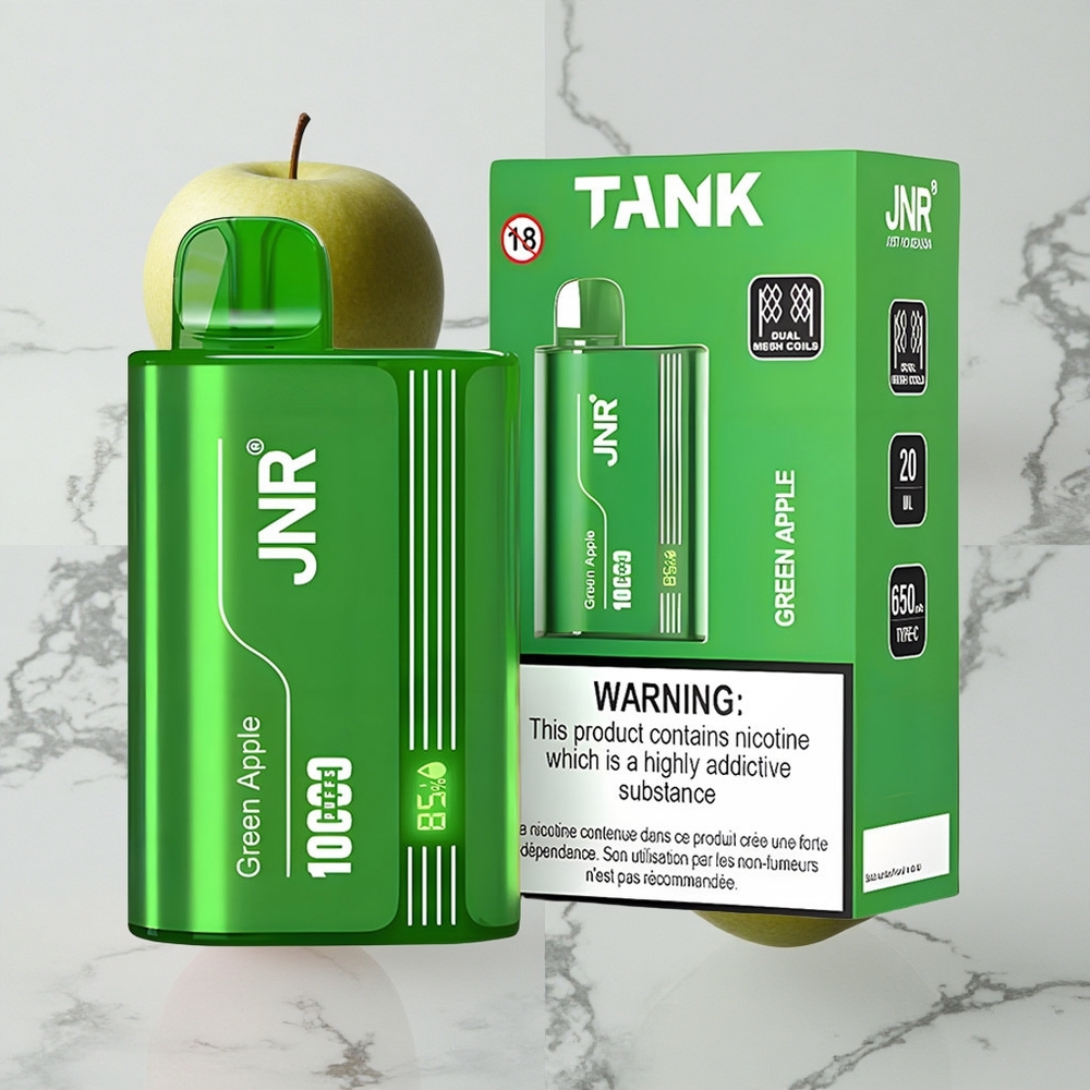 Groene Appel Perzik Peer JNR Tank 10000 Puffs Verstelbare Luchtstroom wholesale Netherlands