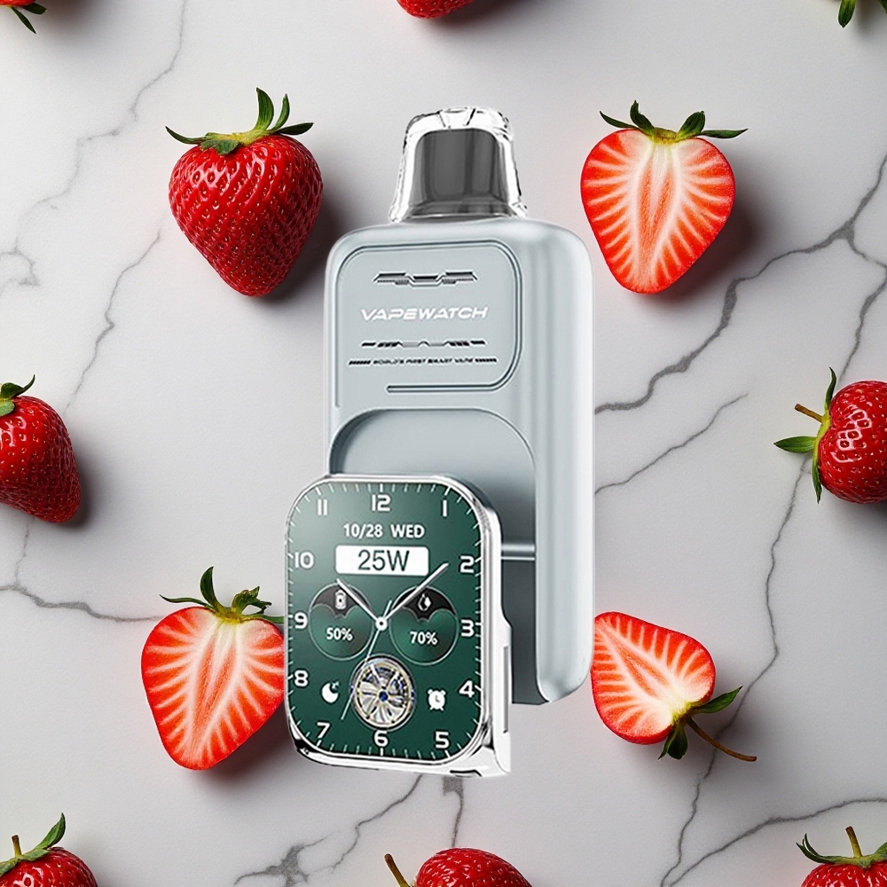 Aardbei IJs JNR Vape Watch 30000 Puffs 19mL Dual Mesh Coil wholesale Netherlands