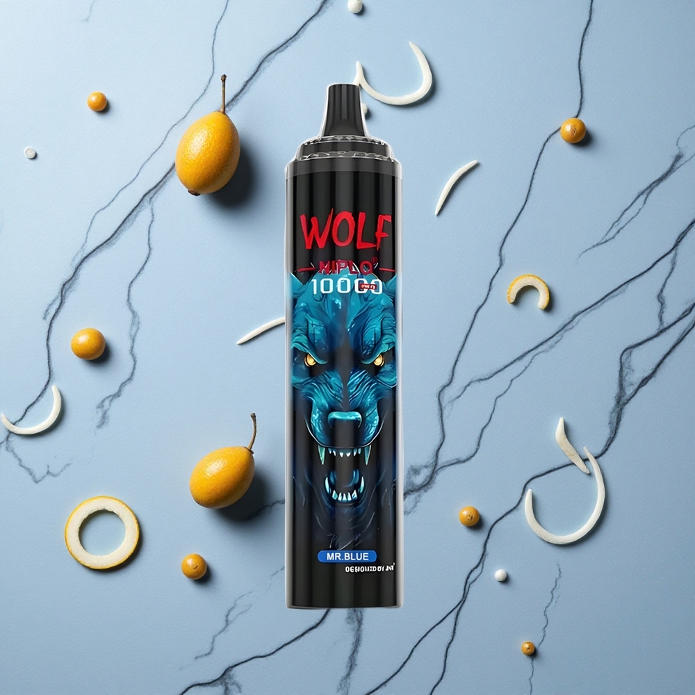 Blauwe JNR Wolf Niplo 10000 Puffs Wegwerp Vape met 20ml Vloeistof en Type-C opladen wholesale Netherlands