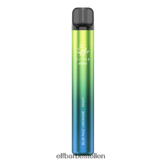 ELFBAR- 4PZ46013 blauwe razz-limonade 600v2 wegwerpdamp - 20 mg elf bar pods bestellen