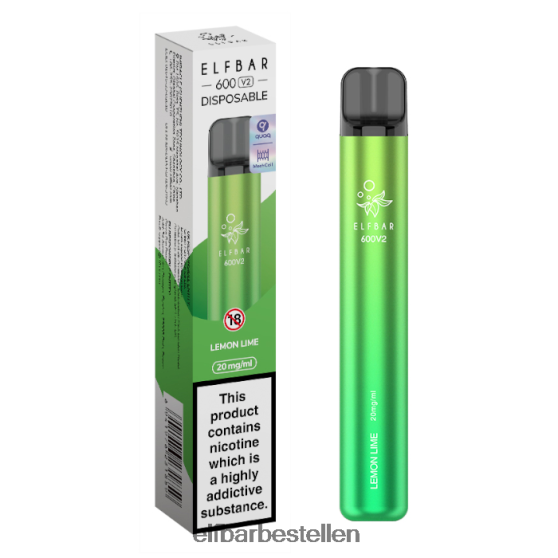 ELFBAR- 4PZ46015 Citroen limoen 600v2 wegwerpdamp - 20 mg elfbar bestellen mit nikotin