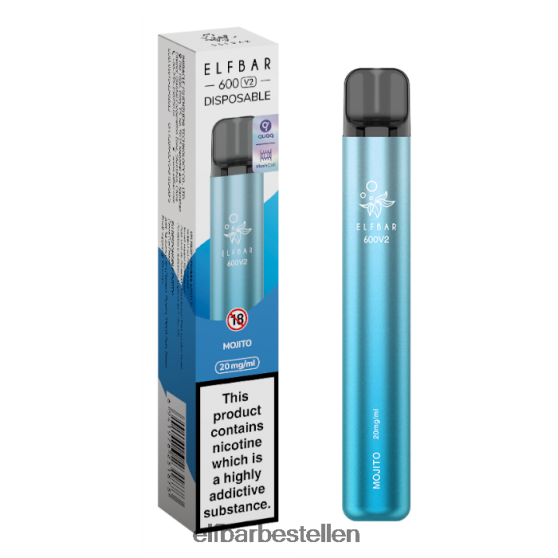ELFBAR- 4PZ46017 mojito 600v2 wegwerpdamp - 20 mg elfbar 601 bestellen