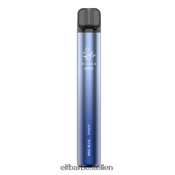 ELFBAR- 4PZ46020 gek blauw 600v2 wegwerpdamp - 20 mg elf bar bestellen nederland