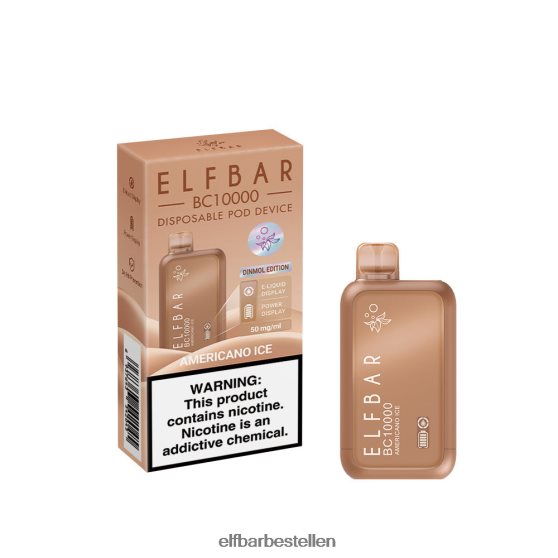 ELFBAR- 4PZ460303 blauw razz-ijs beste smaak wegwerpvape bc10000 ijsserie elfbar bestellen mit nikotin