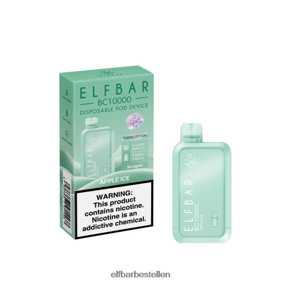 ELFBAR- 4PZ460303 blauw razz-ijs beste smaak wegwerpvape bc10000 ijsserie elfbar bestellen mit nikotin