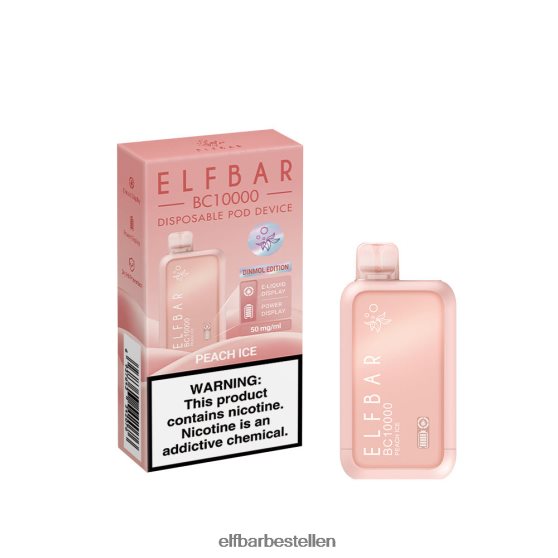 ELFBAR- 4PZ460309 perzik ijs beste smaak wegwerpvape bc10000 ijsserie elfbar bestellen