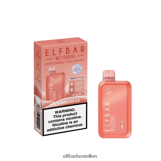 ELFBAR- 4PZ460311 watermeloen ijs beste smaak wegwerpvape bc10000 ijsserie elf bar 5034 bestellen