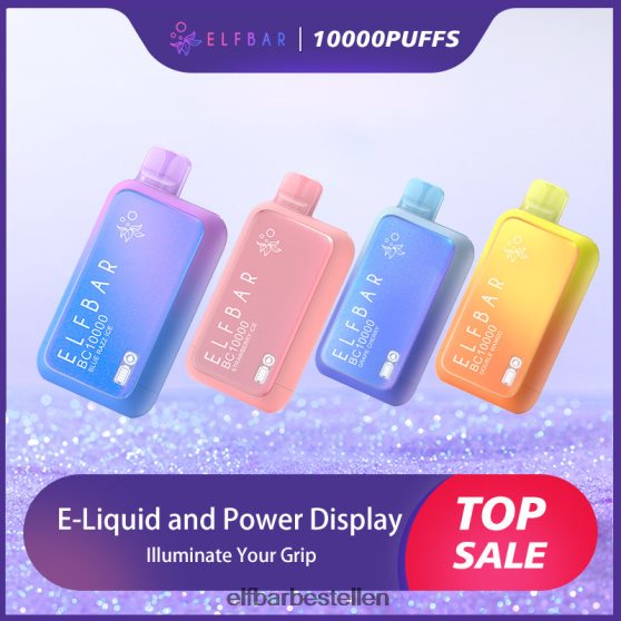 ELFBAR- 4PZ460312 blauw razz-ijs beste smaak wegwerpvape bc10000 topverkoop elfbar bestellen mit nikotin