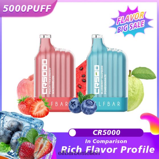 ELFBAR- 4PZ460318 watermeloen beste smaak wegwerpvape cr5000 grote verkoop elfbar bestellen