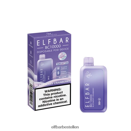 ELFBAR- 4PZ460337 bramen cranberry wegwerpvape nieuwe bc10000 10000 rookwolken elf bar pods bestellen