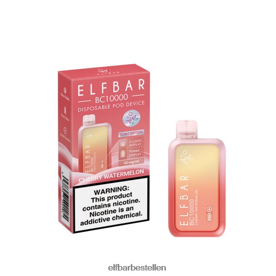 ELFBAR- 4PZ460340 kersen watermeloen wegwerpvape nieuwe bc10000 10000 rookwolken elf bar ohne nikotin bestellen