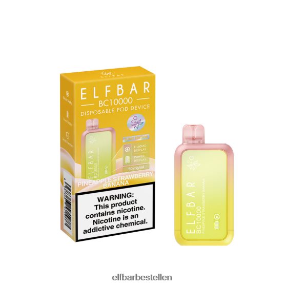 ELFBAR- 4PZ460345 ananas aardbei banaan wegwerpvape nieuwe bc10000 10000 rookwolken elfbar bestellen