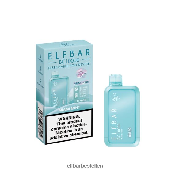 ELFBAR- 4PZ460354 miami munt wegwerpvape nieuwe bc10000 10000 rookwolken elfbar bestellen