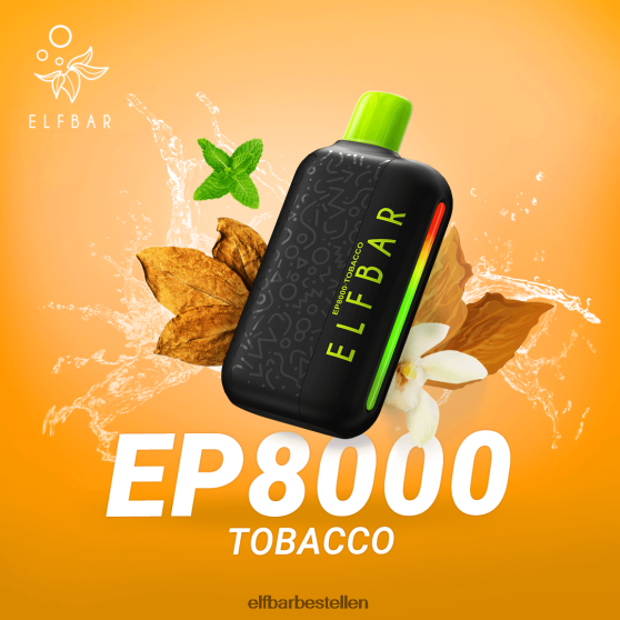 ELFBAR- 4PZ460363 tabak wegwerpvape nieuwe ep8000 trekjes elfbar bestellen