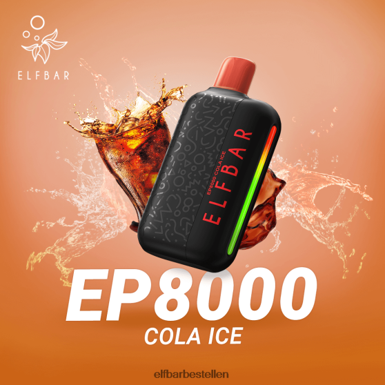 ELFBAR- 4PZ460365 cola-ijs wegwerpvape nieuwe ep8000 trekjes elf bar 5040 bestellen