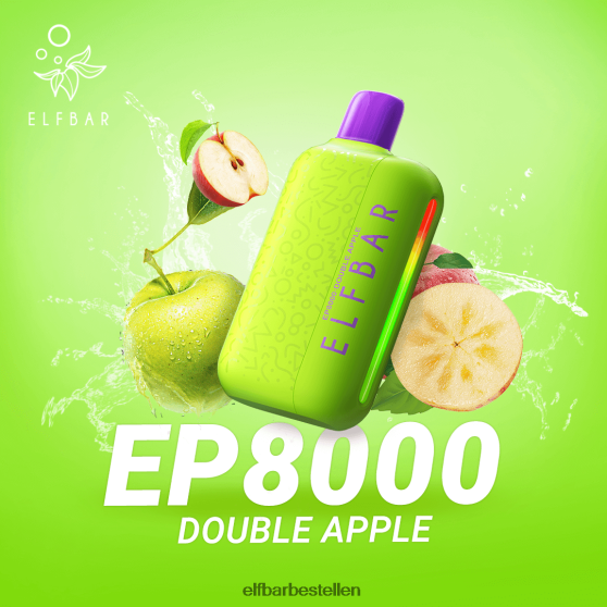 ELFBAR- 4PZ460374 dubbele appel wegwerpvape nieuwe ep8000 trekjes elf bar 5041 bestellen