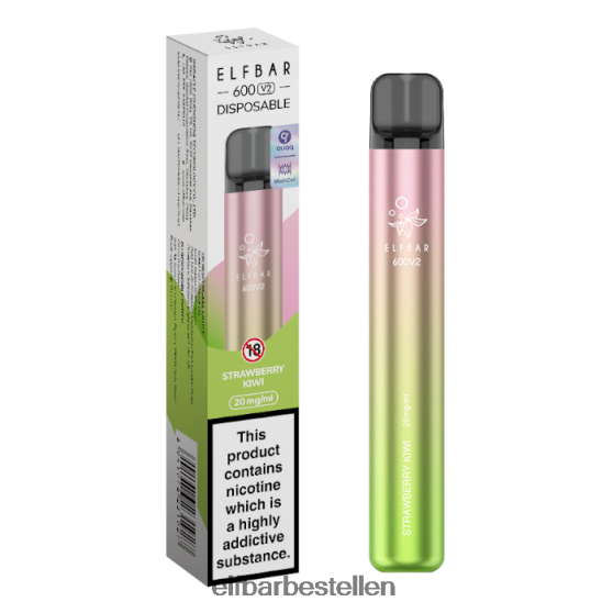 ELFBAR- 4PZ4603 aardbei-kiwi 600v2 wegwerpdamp - 20 mg elfbar bestellen