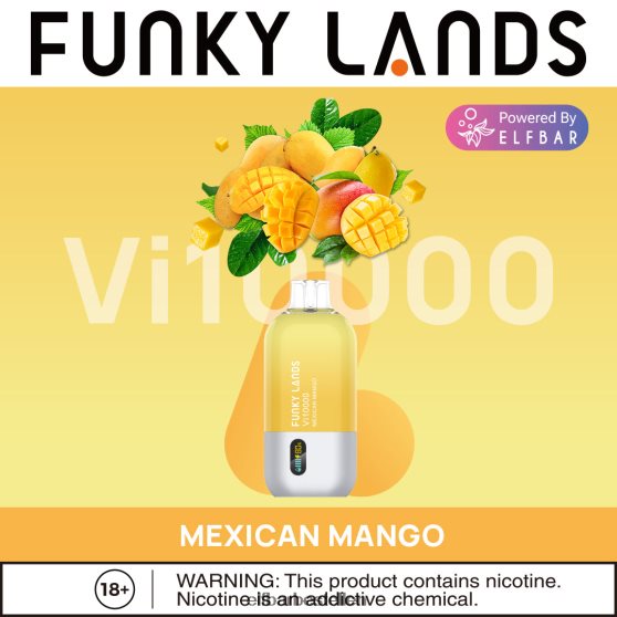 ELFBAR- 4PZ460459 Mexicaanse mango funky landt beste smaak wegwerpvape vi10000 topverkoop elf bar nederland
