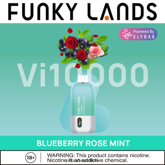 ELFBAR- 4PZ460460 bosbessen ijs funky lands wegwerpvape vi10000 trekjes elf bar bestellen