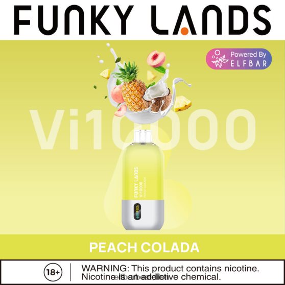 ELFBAR- 4PZ460468 Mexicaanse mango funky lands wegwerpvape vi10000 trekjes elf bar nederland