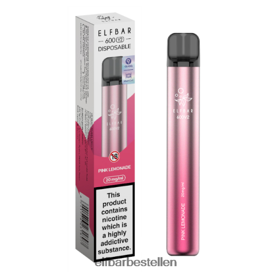 ELFBAR- 4PZ4607 roze limonade 600v2 wegwerpdamp - 20 mg elf bar ohne nikotin bestellen